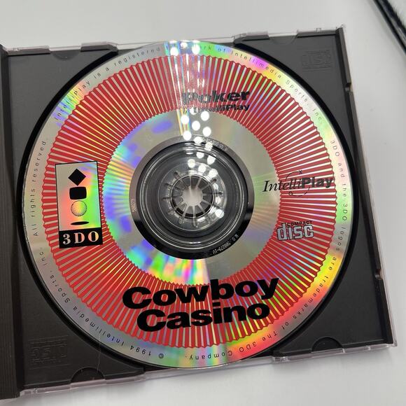 Cowboy Casino Panasonic 3DO - Complete In Box (CIB) - Picture 2 of 9